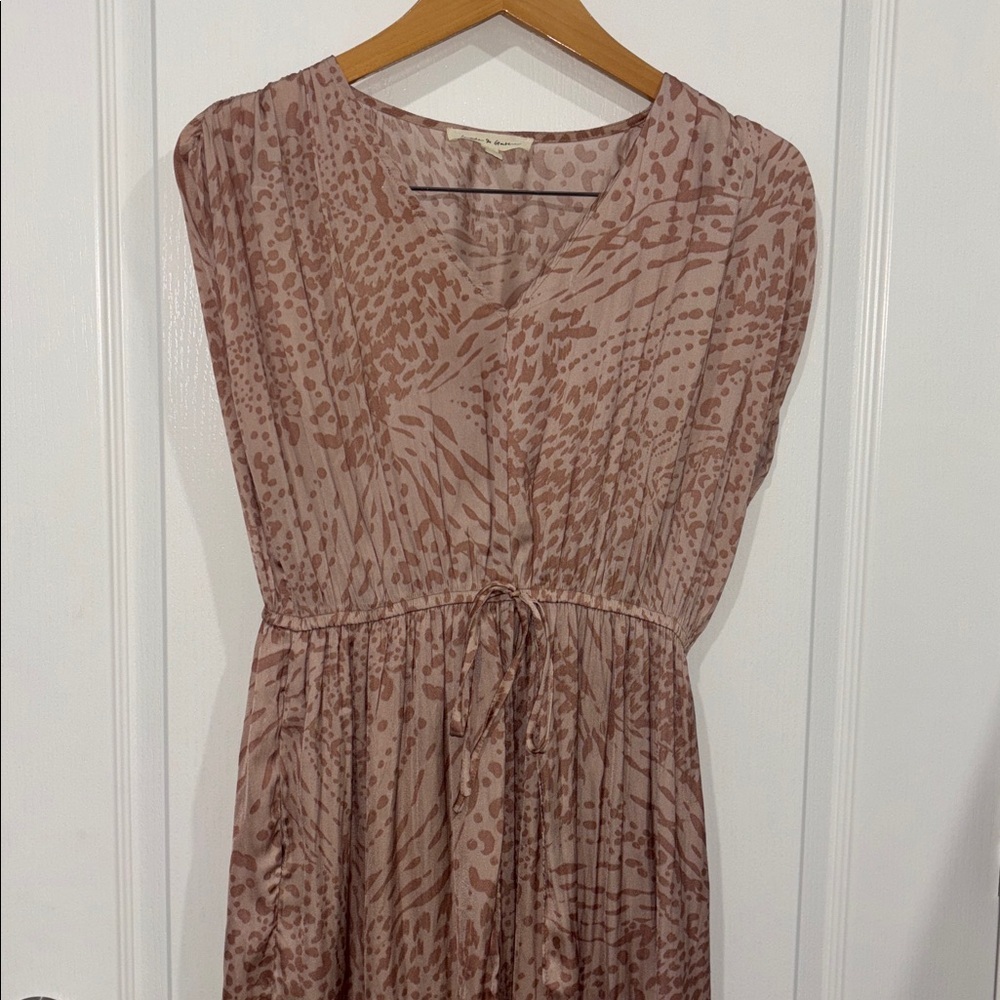 GRADE & GATHER SLIT SKIRT SUMMER DRESS animal print size small - Picture 3 of 10